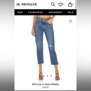 Levis 501 Original Cropped